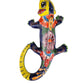 Colorful ceramic iguana