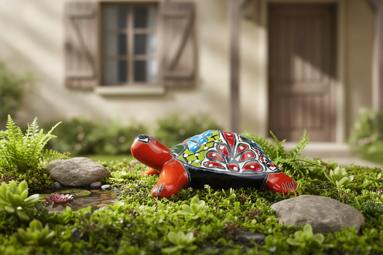 Colorful turtle figurine