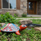 Decorative turtle with colorful patterns