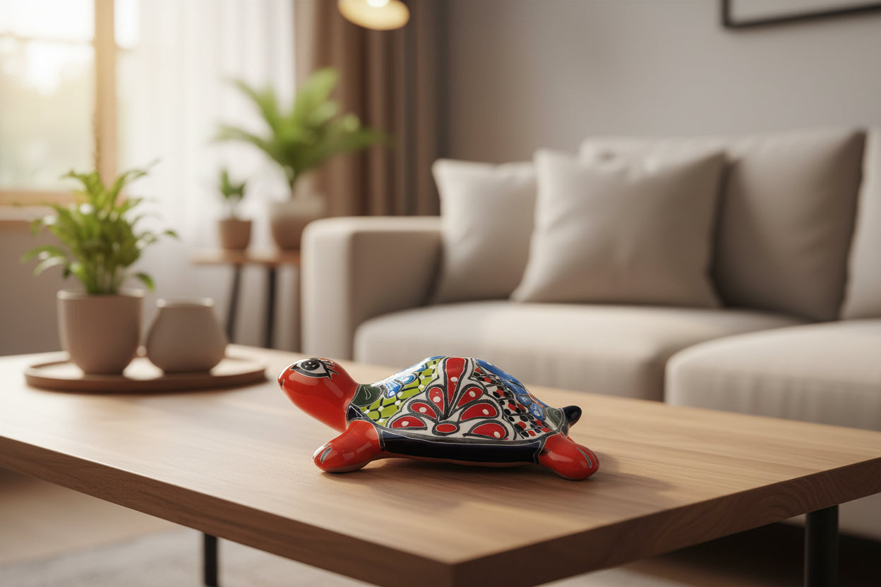 Colorful turtle decorative item 