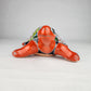 Talavera-Style Ceramic Turtle Figurine | Red-Orange & Multicolor Mexican Folk Art