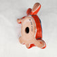 Red-Orange Talavera Style Turtle Figurine – Mexican Ceramic Folk Art Décor