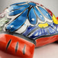 Red-Orange Talavera Style Turtle Figurine – Mexican Ceramic Folk Art Décor