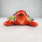 Orange Talavera-Style Ceramic Turtle Figurine 9.5" – Mexican Folk Art Décor