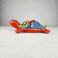 Orange Talavera-Style Ceramic Turtle Figurine 9.5" – Mexican Folk Art Décor