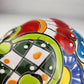 Orange Talavera-Style Ceramic Turtle Figurine 9.5" – Mexican Folk Art Décor