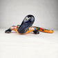 Blue & Orange Talavera-Style Gecko – Handcrafted Mexican Folk Art