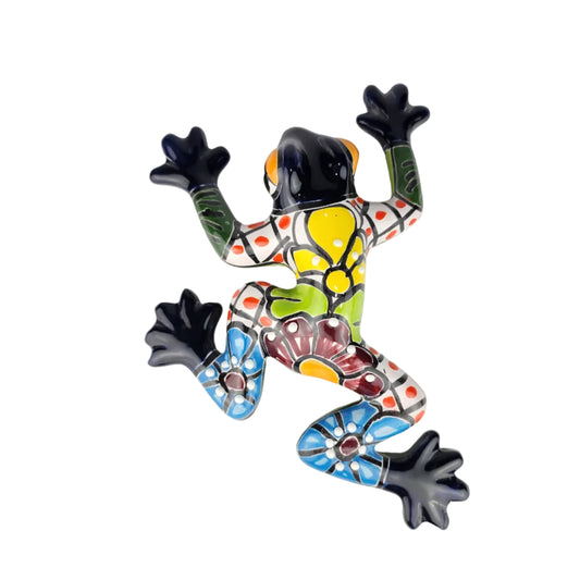 Colorful ceramic frog