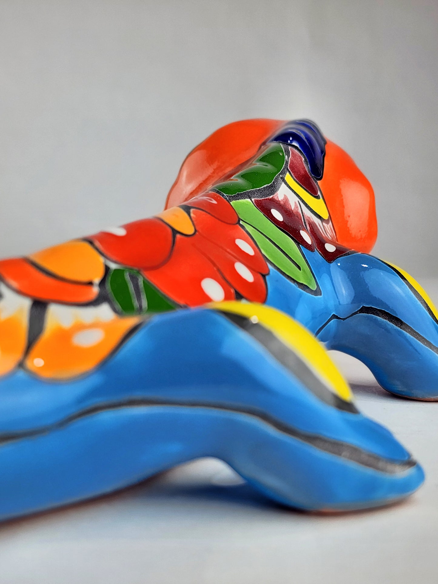 Talavera-Style Ceramic Iguana Wall Décor | Mexican Folk Art Accent