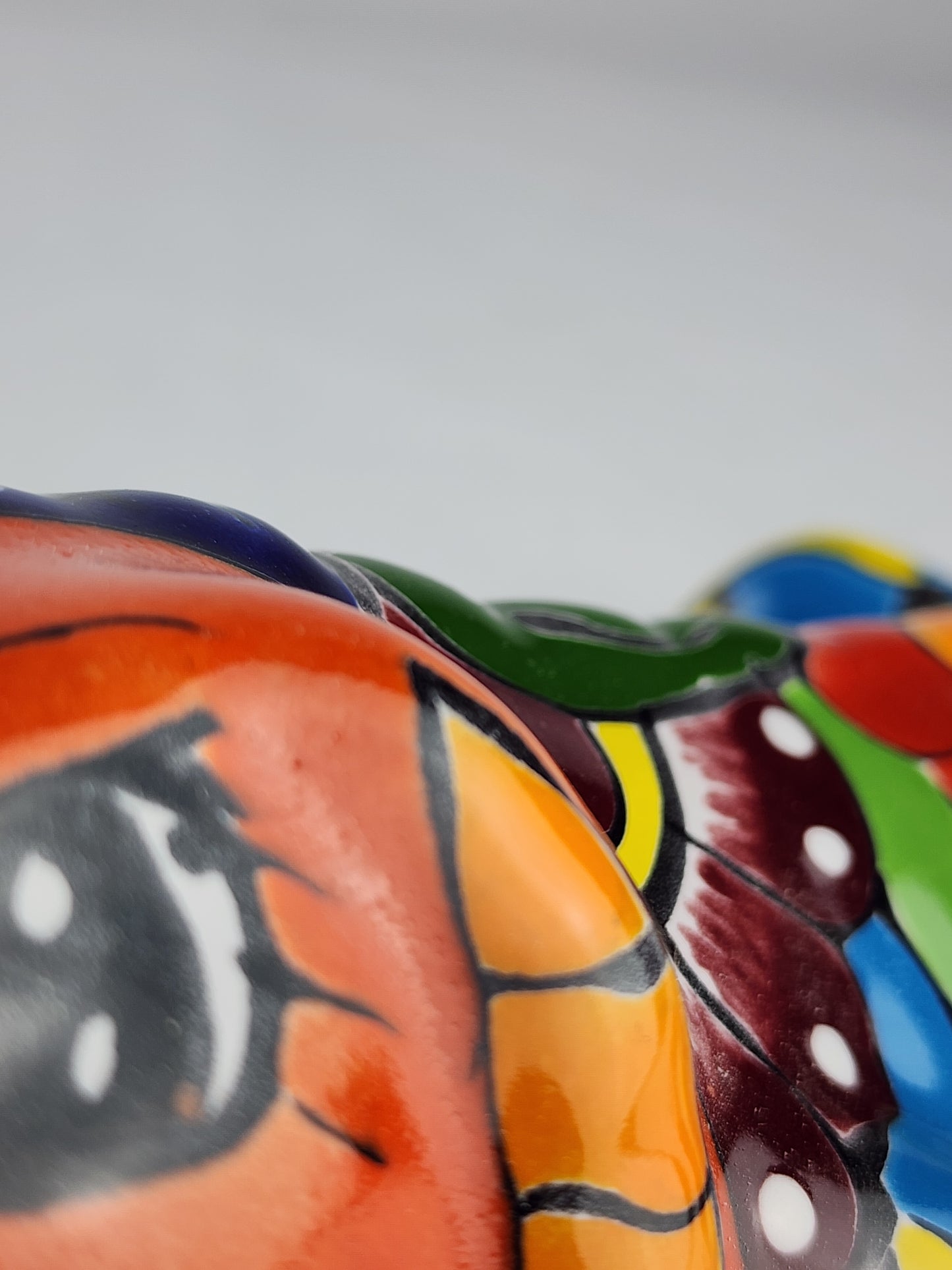 Talavera-Style Ceramic Iguana Wall Décor | Mexican Folk Art Accent