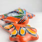 Orange Talavera-Style Frog – Handcrafted Mexican Folk Art Décor
