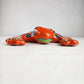 Orange Talavera-Style Frog – Handcrafted Mexican Folk Art Décor