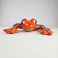 Orange Talavera-Style Frog – Handcrafted Mexican Folk Art Décor