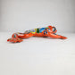 Orange Talavera-Style Frog – Handcrafted Mexican Folk Art Décor