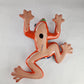 Orange Talavera-Style Frog – Handcrafted Mexican Folk Art Décor