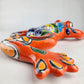 Orange Talavera-Style Frog – Handcrafted Mexican Folk Art Décor