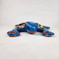 Sky Blue Talavera-Style Frog – Handcrafted Mexican Folk Art Décor