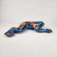 Sky Blue Talavera-Style Frog – Handcrafted Mexican Folk Art Décor