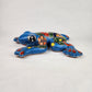 Sky Blue Talavera-Style Frog – Handcrafted Mexican Folk Art Décor