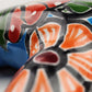 Sky Blue Talavera-Style Frog – Handcrafted Mexican Folk Art Décor