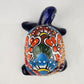 Talavera-Style Ceramic Turtle Figurine 8.5" – Mexican Folk Art Décor