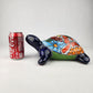 Large Blue Talavera-Style Turtle Figurine 11" – Mexican Ceramic Folk Art