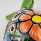 Green Talavera-Style Ceramic Turtle Figurine 8.5" – Mexican Folk Art Décor