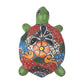 Green Talavera-Style Turtle Figurine 9.5" – Mexican Ceramic Garden Art