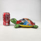 Green Talavera-Style Turtle Figurine 9.5" – Mexican Ceramic Garden Art