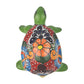 Green Talavera-Style Turtle Figurine 11" – Mexican Ceramic Folk Art