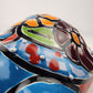 Sky Blue Talavera-Style Turtle Figurine 8.5" – Mexican Ceramic Folk Art