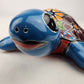 Sky Blue Talavera-Style Turtle Figurine 9.5" – Mexican Ceramic Décor