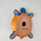 Sky Blue Talavera-Style Turtle Figurine 9.5" – Mexican Folk Art Accent