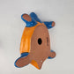 Sky Blue Talavera-Style Turtle Figurine 11" – Mexican Folk Art Décor