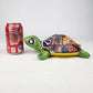 Green Talavera-Style Turtle Figurine 9.5" – Mexican Folk Art Décor