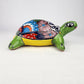 Green Talavera-Style Turtle Figurine 11" – Mexican Garden Folk Art