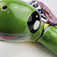 Green Talavera-Style Turtle Figurine 11" – Mexican Garden Folk Art