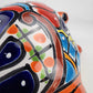 Red Orange Talavera-Style Turtle Figurine 8.5" – Mexican Ceramic Folk Art