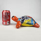 Red Orange Talavera-Style Turtle Figurine 8.5" – Mexican Ceramic Folk Art