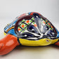 Red Orange Talavera-Style Turtle Figurine 9.5" – Mexican Ceramic Décor