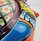 Red Orange Talavera-Style Turtle Figurine 11" – Mexican Ceramic Garden Décor