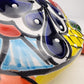 Red Orange Talavera-Style Turtle Figurine 11" – Mexican Ceramic Garden Décor