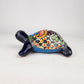 Talavera-Style Ceramic Turtle Figurine 8.5" – Mexican Folk Art Décor