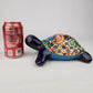 Talavera-Style Ceramic Turtle Figurine 8.5" – Mexican Folk Art Décor