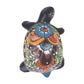 Talavera-Style Ceramic Turtle Figurine 8.5" – Mexican Folk Art Décor