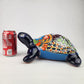 Blue Ceramic Turtle Figurine 11" – Talavera-Style Mexican Folk Art