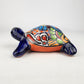 Talavera-Style Ceramic Turtle Figurine 8.5" – Mexican Folk Art Décor