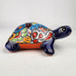 Talavera-Style Ceramic Turtle Figurine 8.5" – Mexican Folk Art Décor