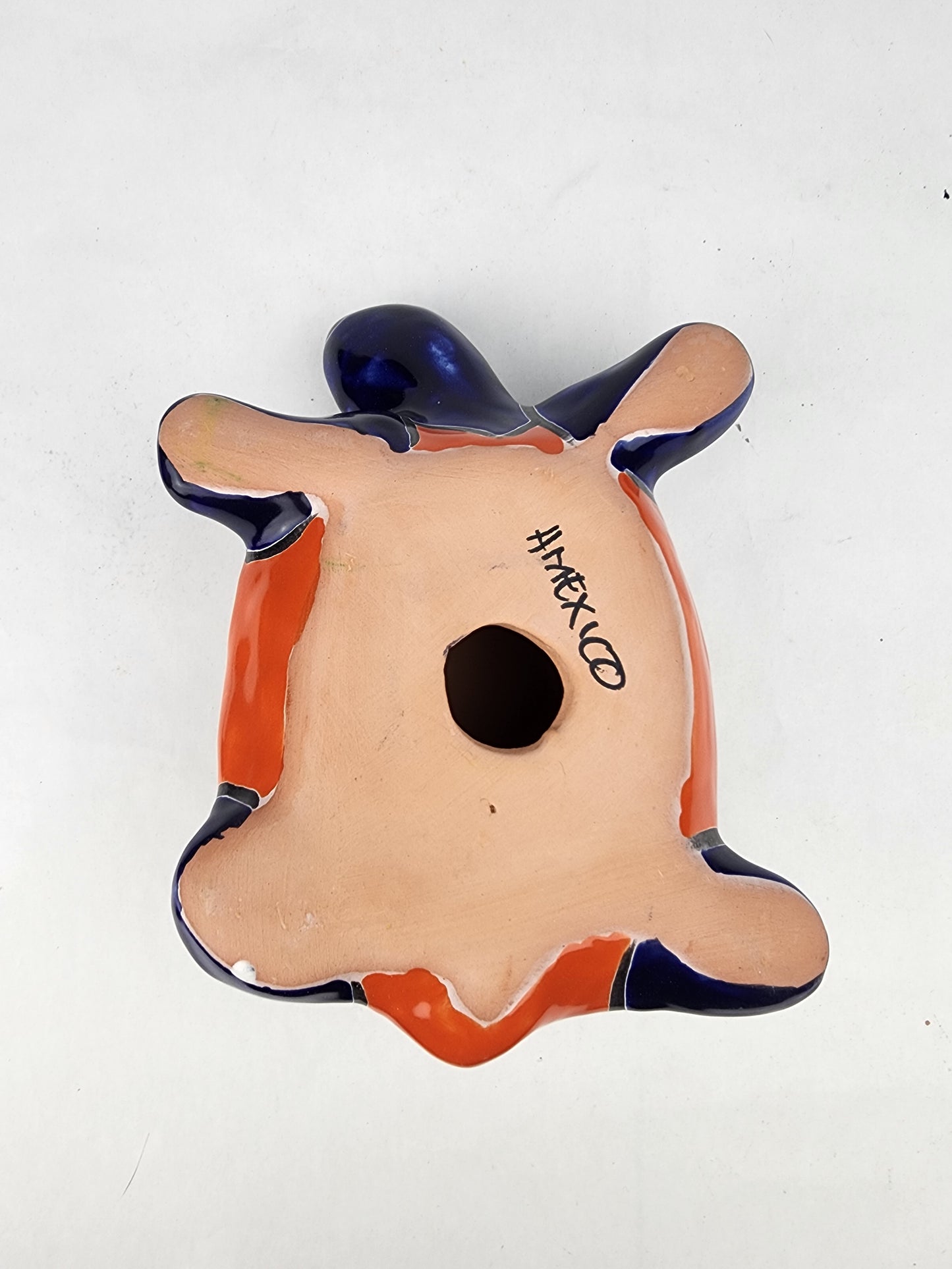 Talavera-Style Ceramic Turtle Figurine 8.5" – Mexican Folk Art Décor