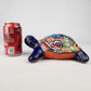 Talavera-Style Ceramic Turtle Figurine 8.5" – Mexican Folk Art Décor